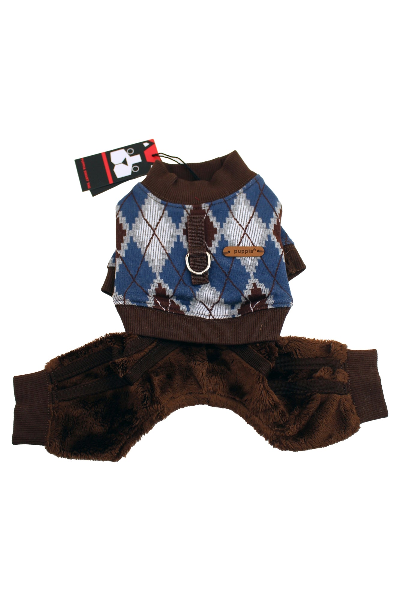 Puppia Vance Winter Jumpsuit For Small Dogs Teal 1 Count