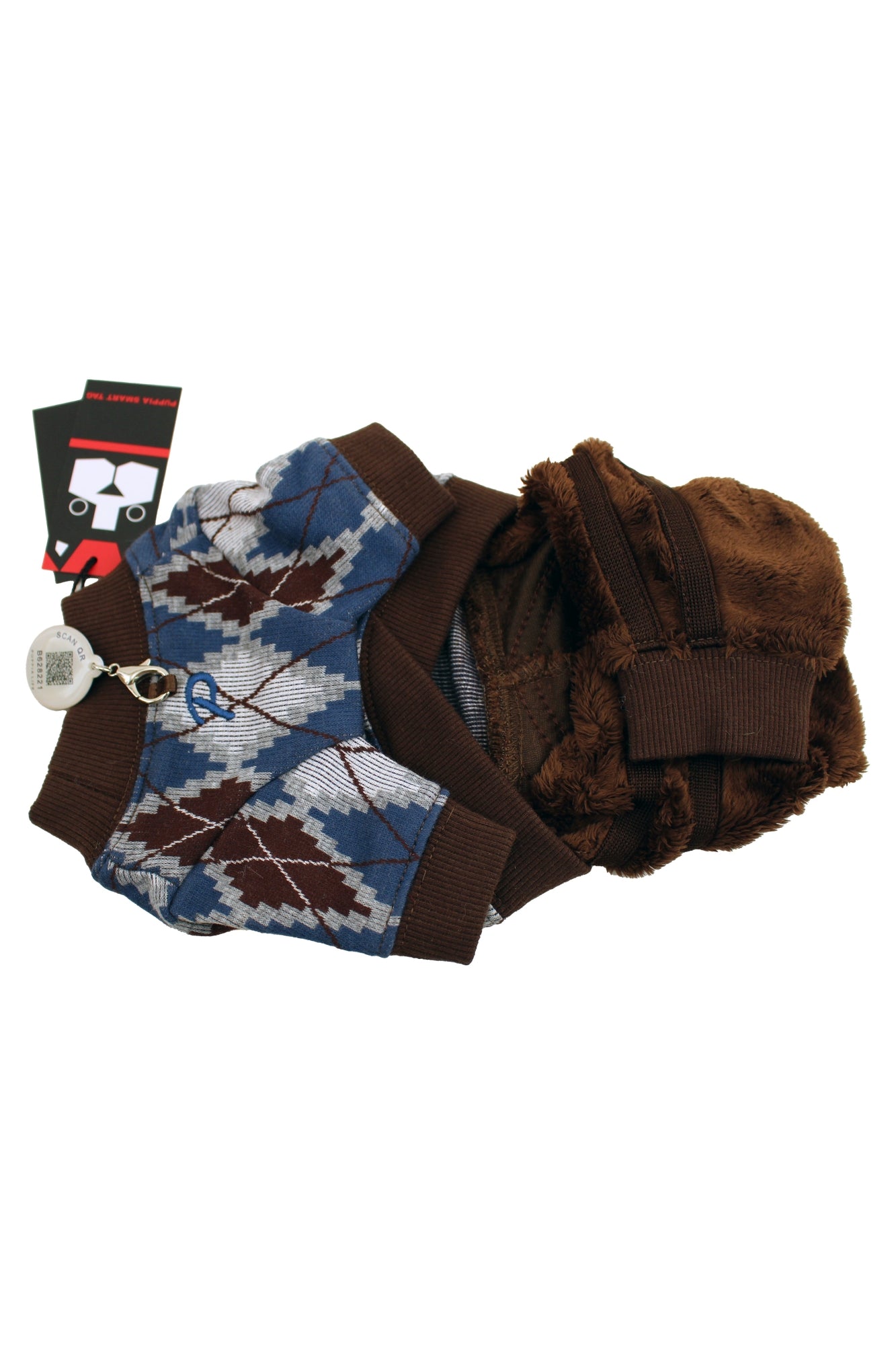 Puppia Vance Winter Jumpsuit For Small Dogs Teal 1 Count