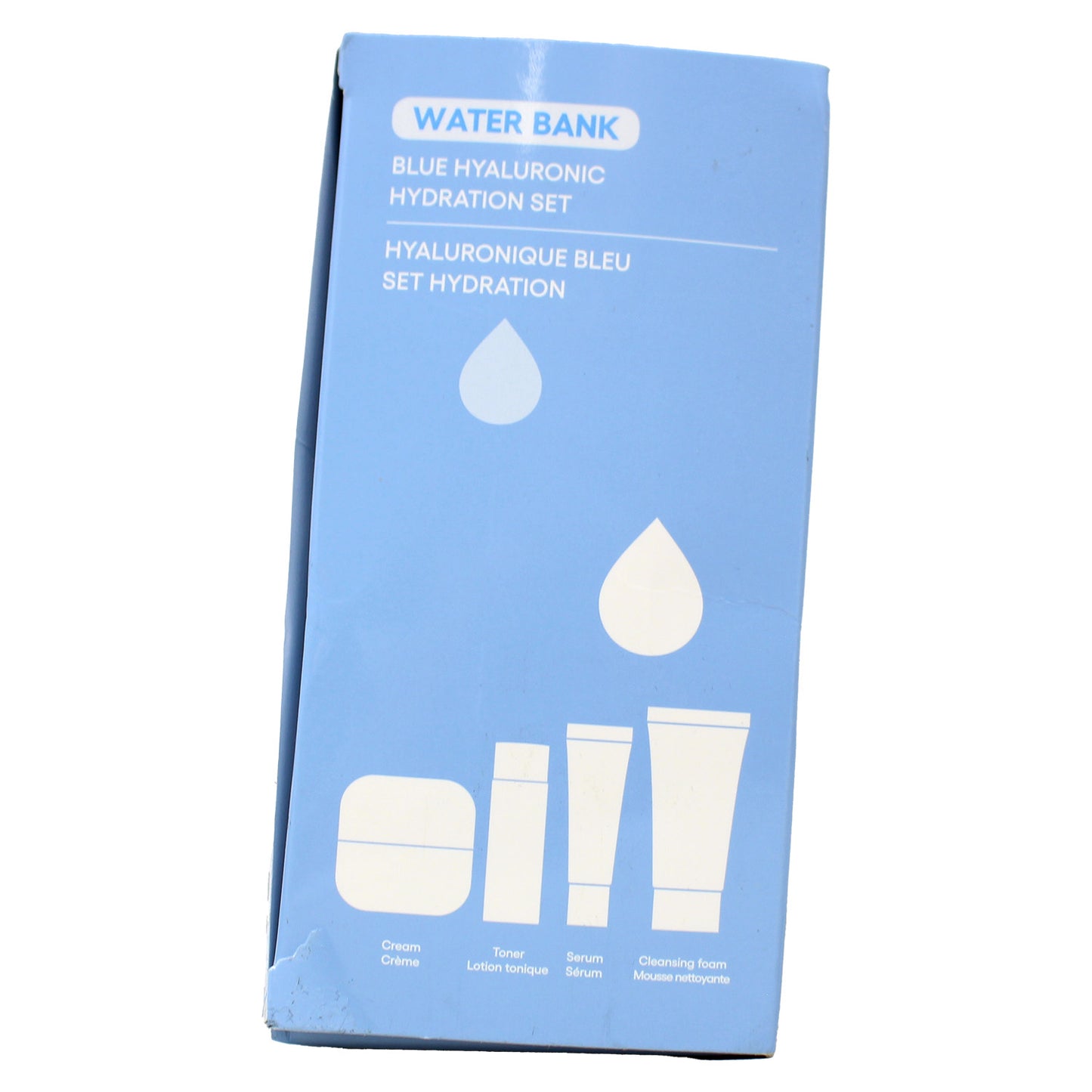 Laneige Water Mank Blue Hyaluronique Bleu Set (Cream Moistuzier, Revitalizing Toner, Serum and Cleansing Foam)