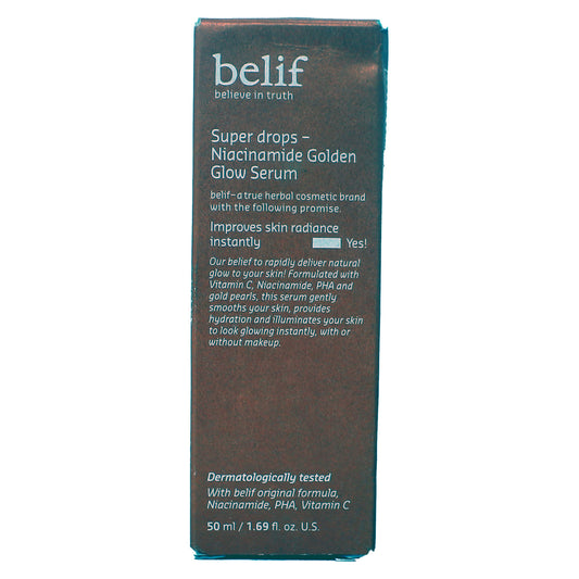 belif Super Drops Niacinamide Golden Glow Serum 1.69 Ounce