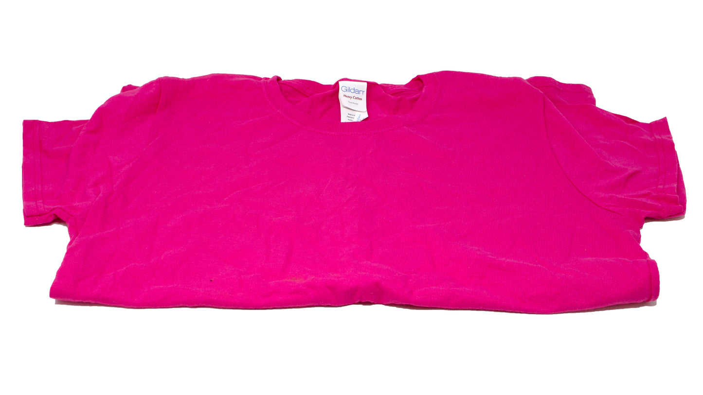 Gildan Ladies Short Sleeve T-Shirt Pink Large