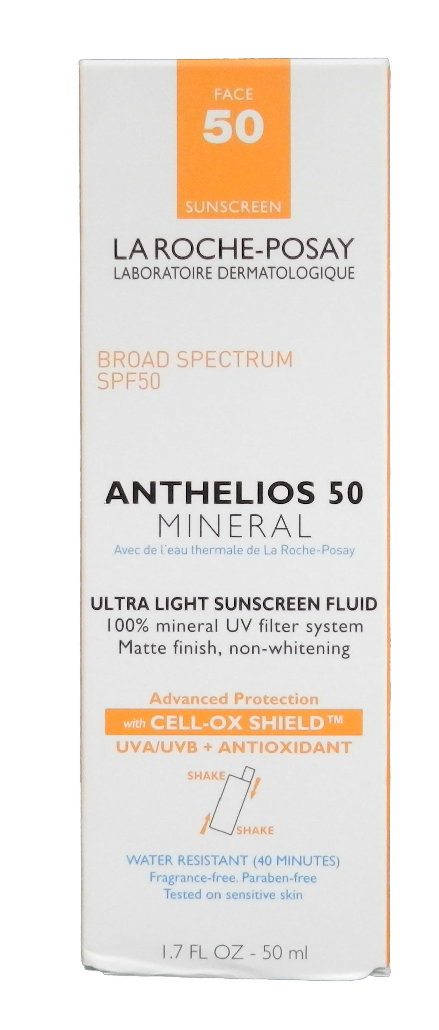 La Roche-Posay Anthelios 50 Mineral Ultra Light Sunscreen Fluid 1.7 Ounce