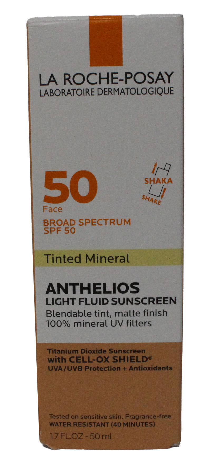La Roche-Posay Anthelios Tinted Mineral Light Fluid Sunscreen SPF 50 1.7 Ounce