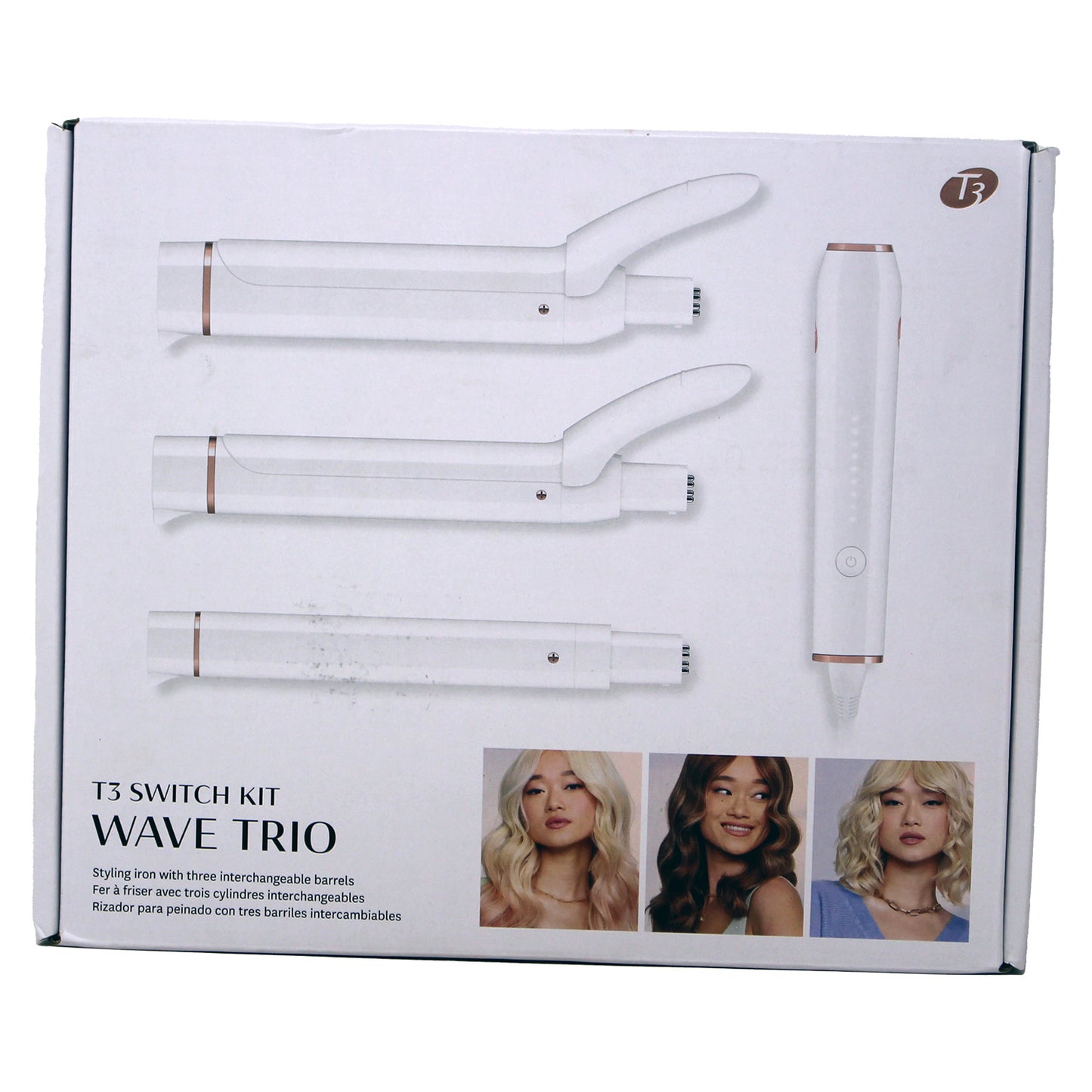 T3 Women's Wave Trio Hair Styler, 3 Count