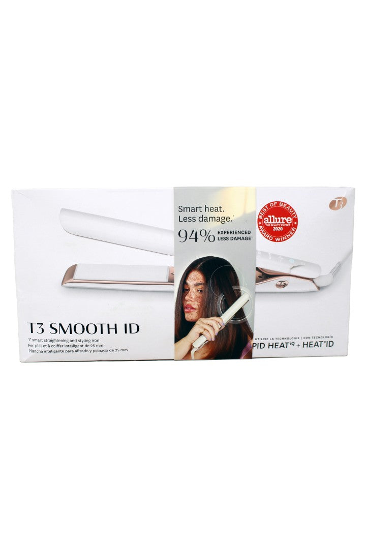 T3 Smooth ID 1" Smart Straightening and Styling Iron White 1 Count