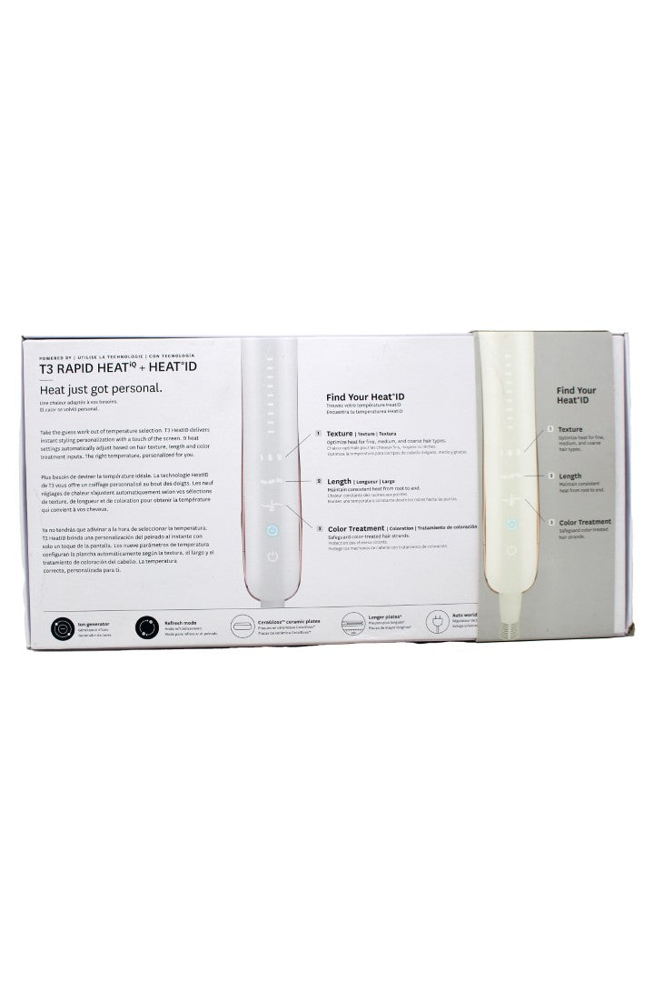 T3 Smooth ID 1" Smart Straightening and Styling Iron White 1 Count