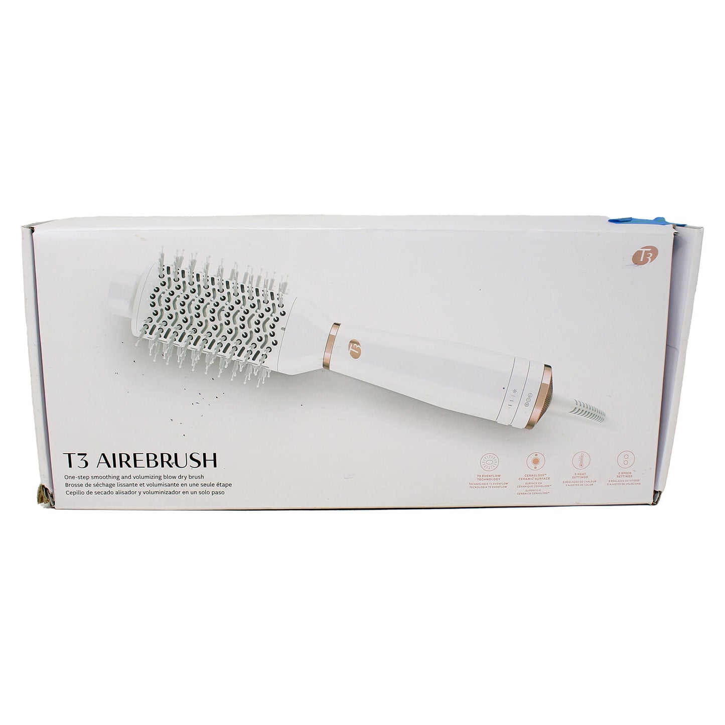 T3 AireBrush One-Step Smoothing & Volumizing Blow Dry Brush White 1 Count