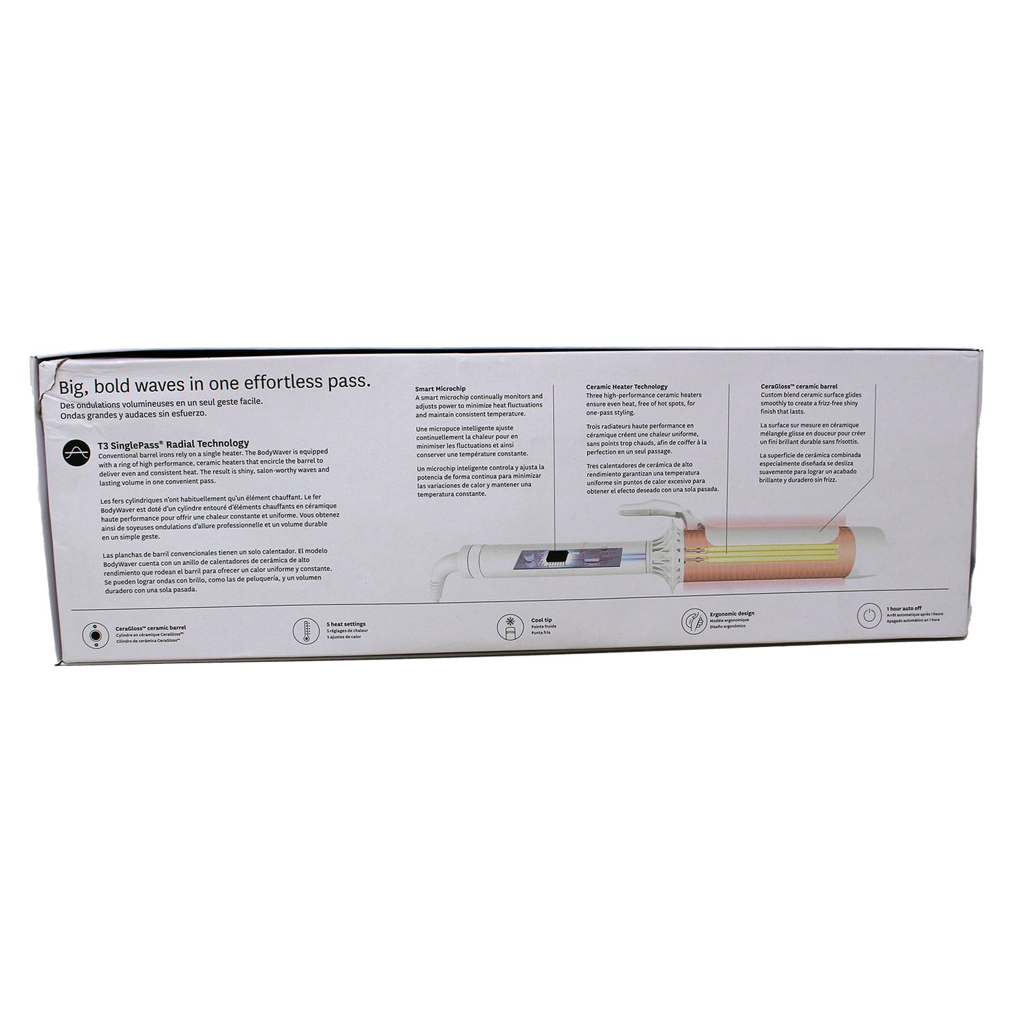T3 BodyWaver 1.75" Professional Styling Iron (White)