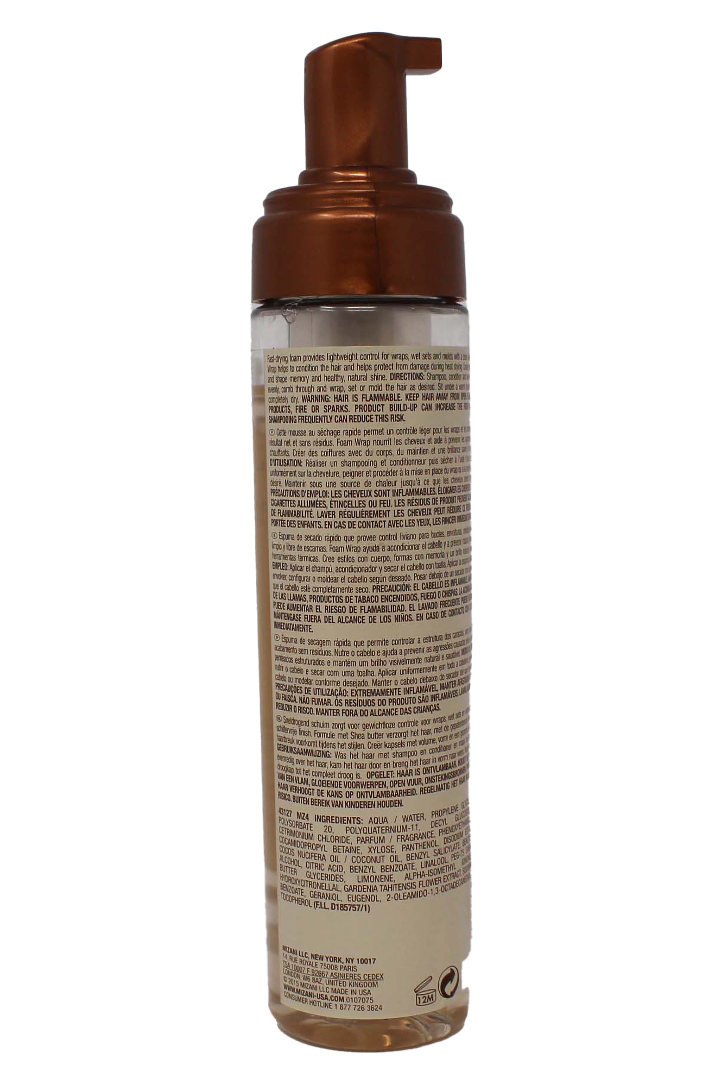 Mizani Styling Prep & Set Foam Wrap Hold #2, 8.50 Fluid Ounces