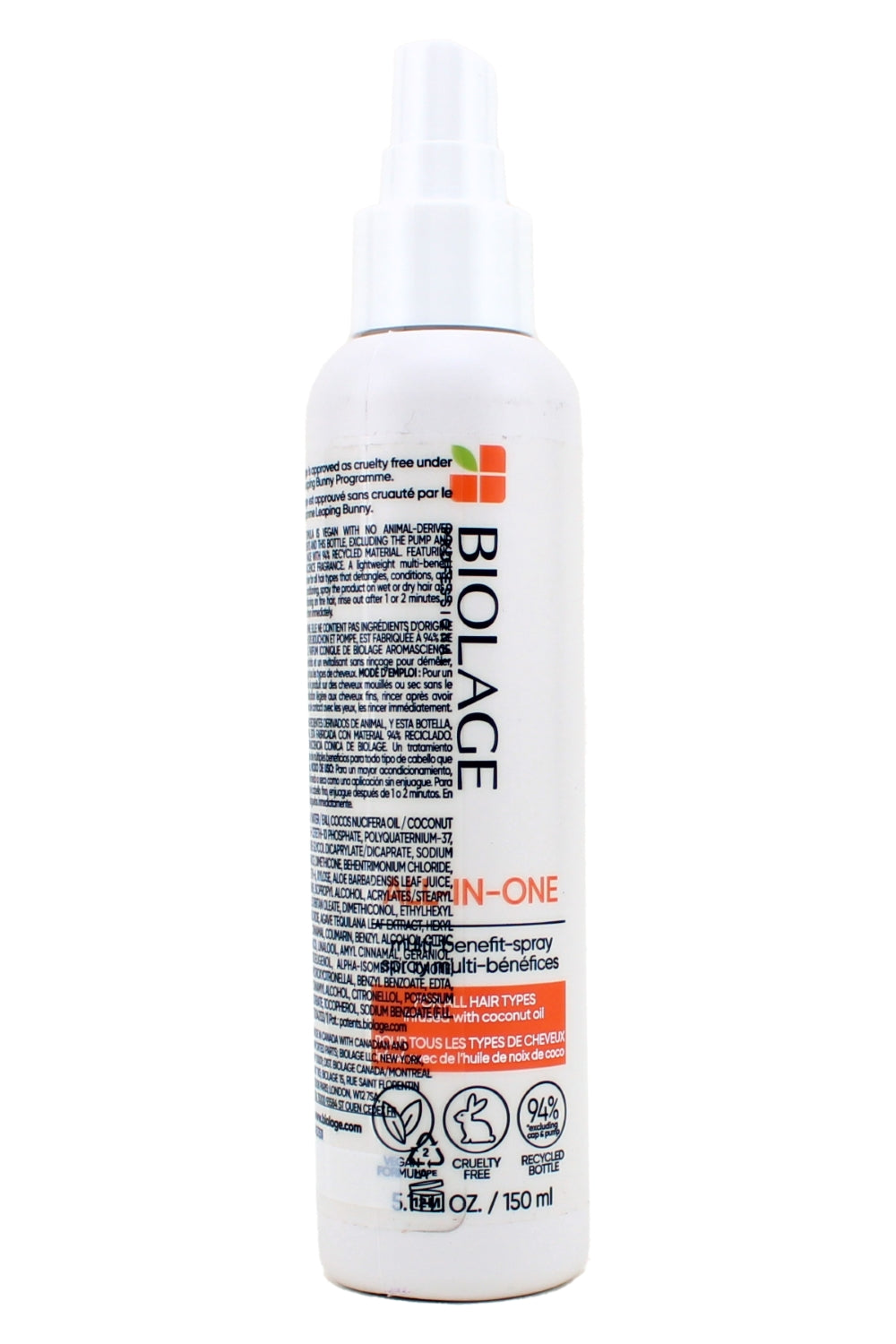Biolage All-In-One Coconut Infusion For All Hair Types 5 Fl Ounce