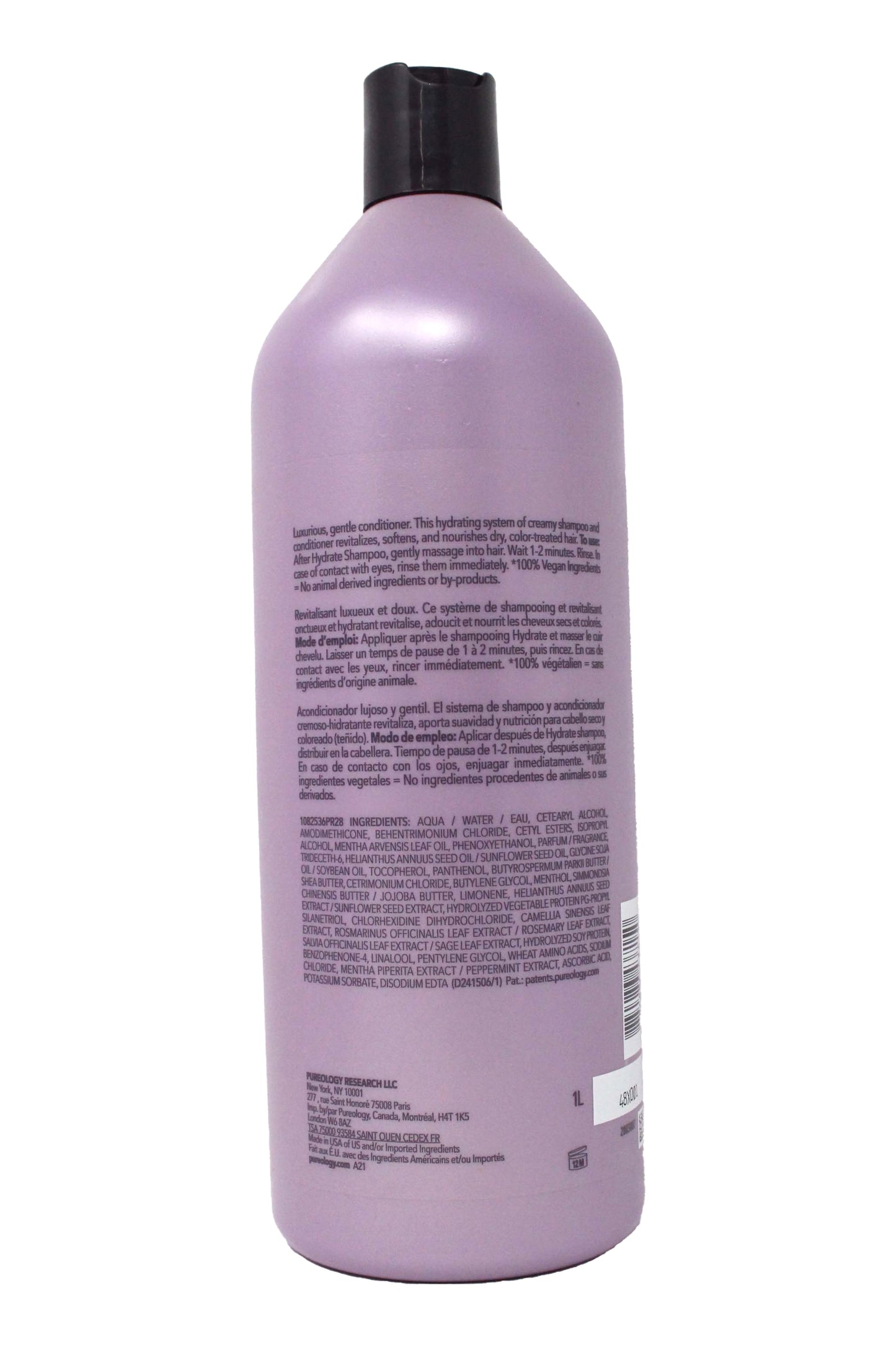 Pureology Hydrate Conditioner For Dry, Color-Treated Hair 33.8 Ounce