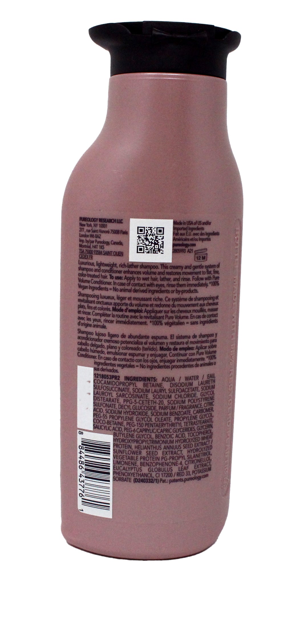 Pureology Pure Volume Shampoo For Flat, Fine, Color-Treated Hair 9 Ounce