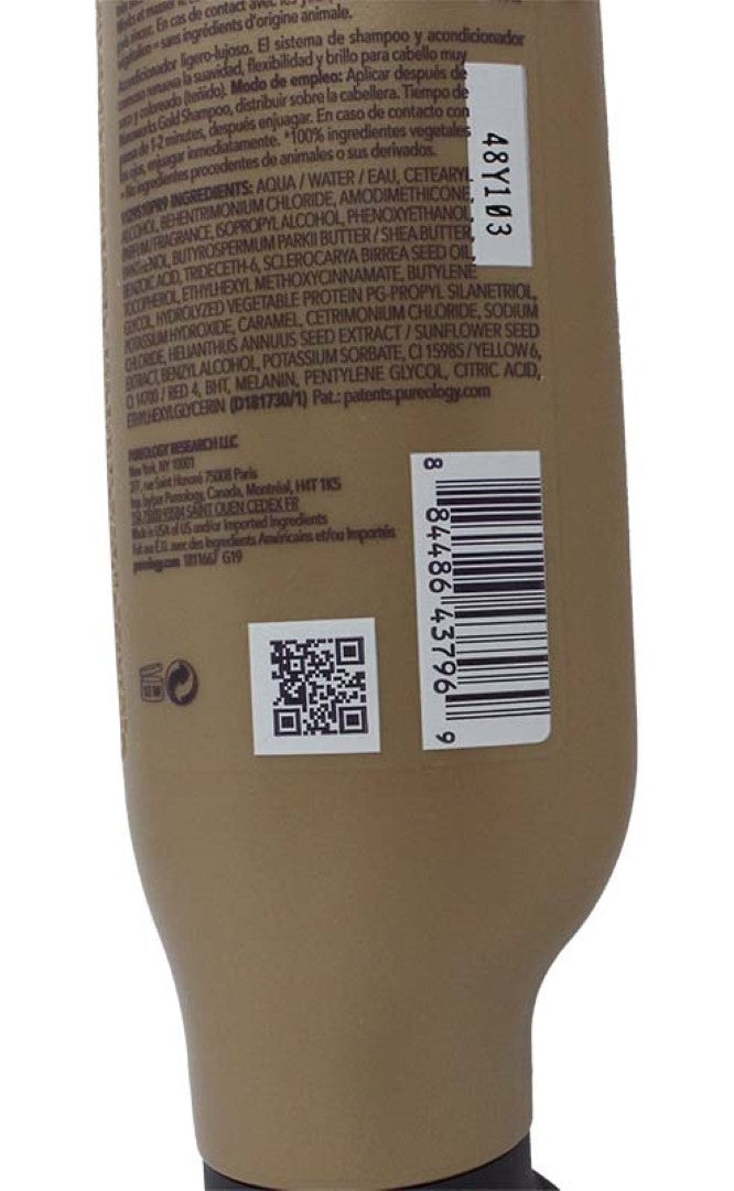 Pureology Nanoworks Gold Conditioner For Very Dry and Color Treated Hair 9 Ounce