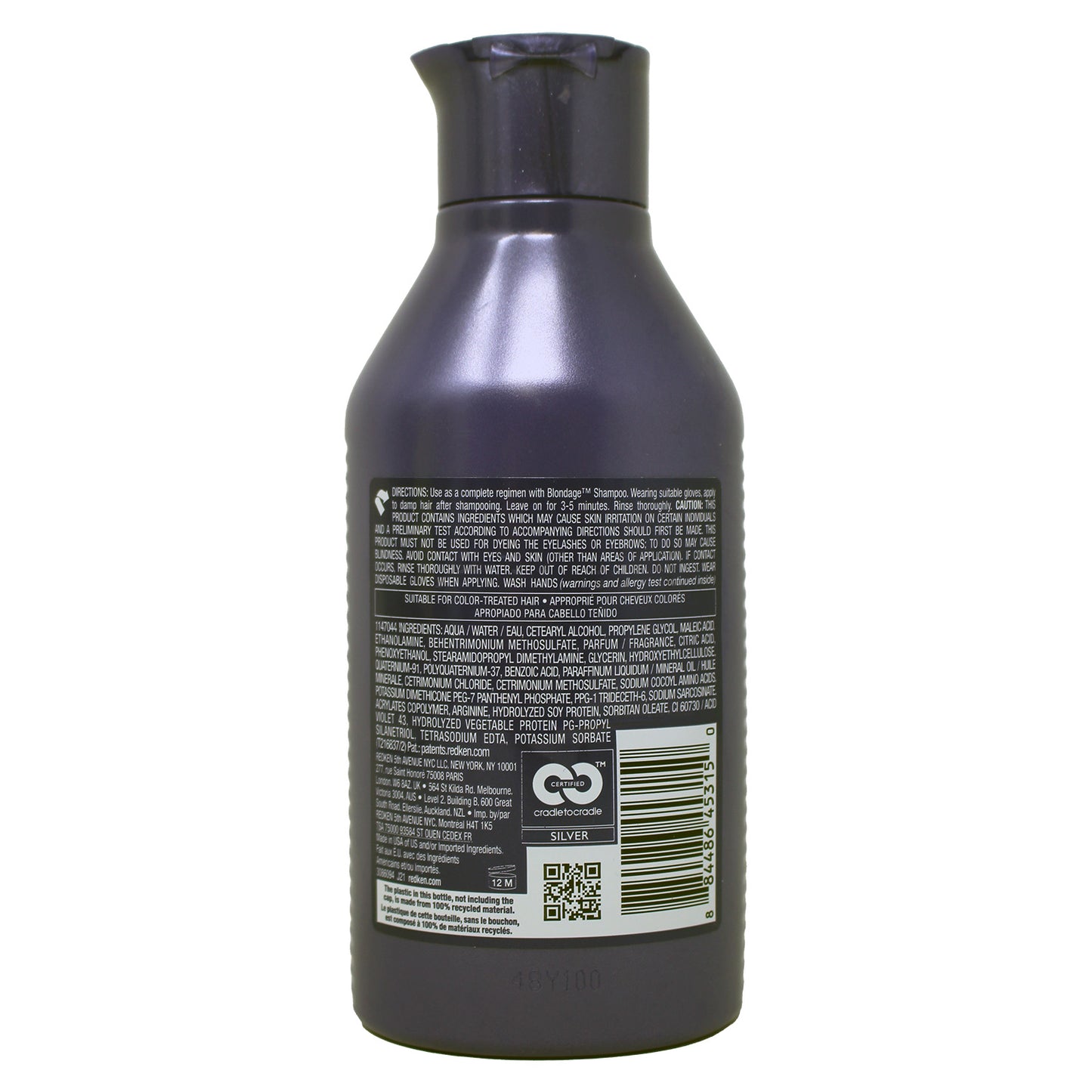 Redken Blondage Color Depositing Purple Conditioner for Blonde Hair 10.1 Ounces