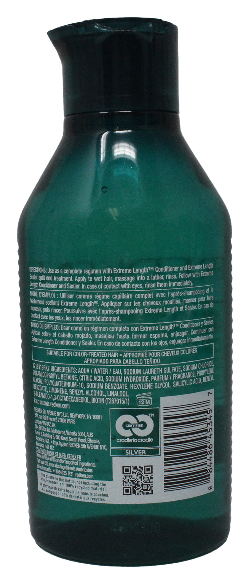 Redken Extreme Length Shampoo For Breakage Prone Hair 10.1 Ounce