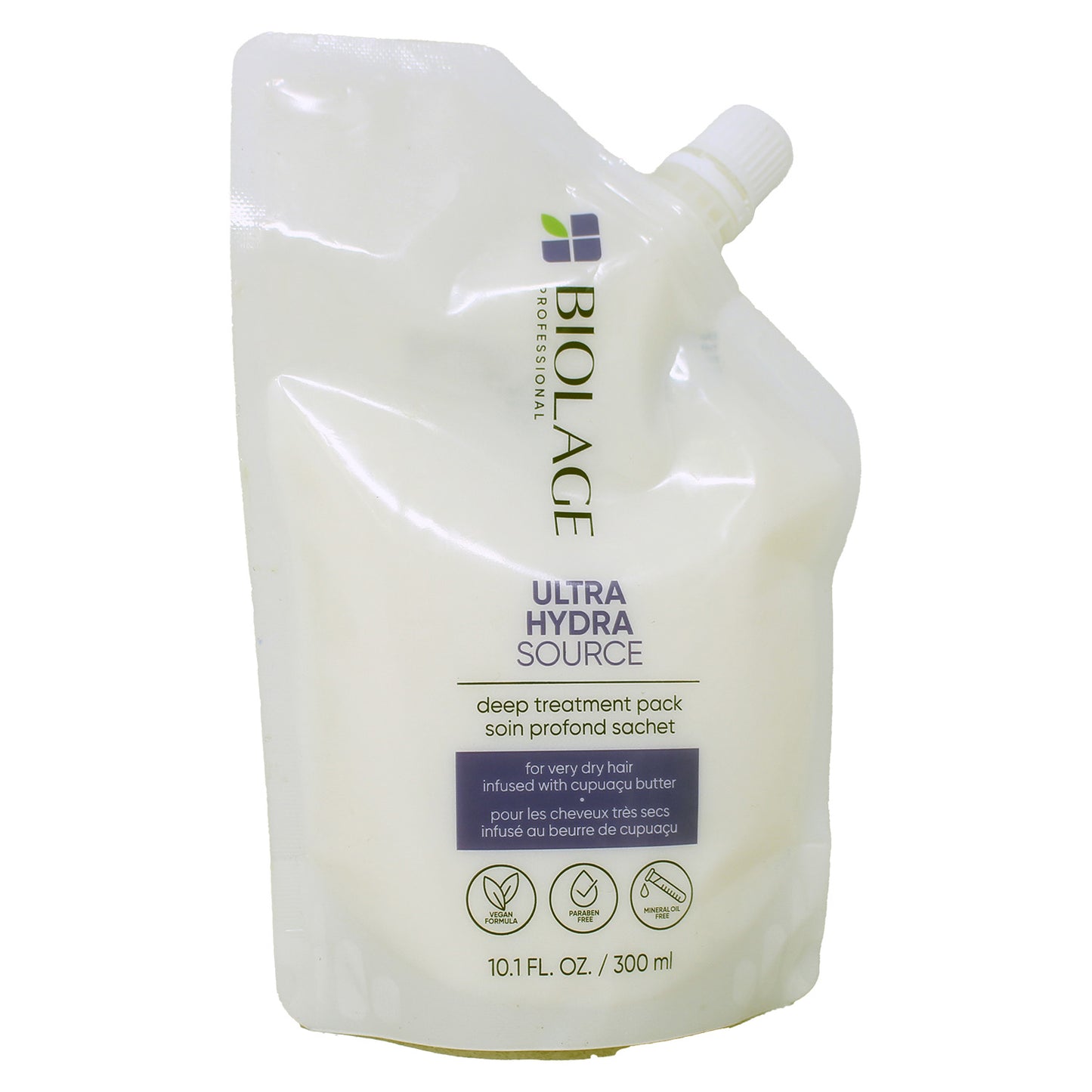 Biolage Ultra Hydra Source Deep Treatment Pack Leave-In Hair Mask, 10.1 Fl. Oz.