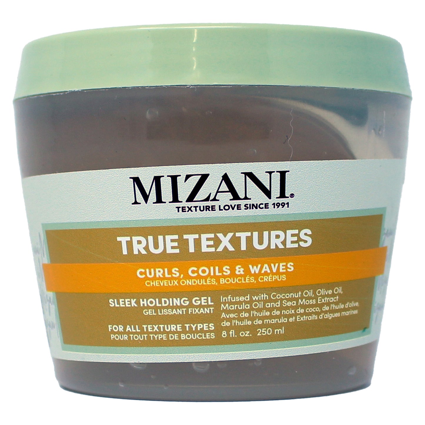 Mizani Ture Textures Curls, Coils and Waves Sleek Holding Gel 8 Fl Ounce