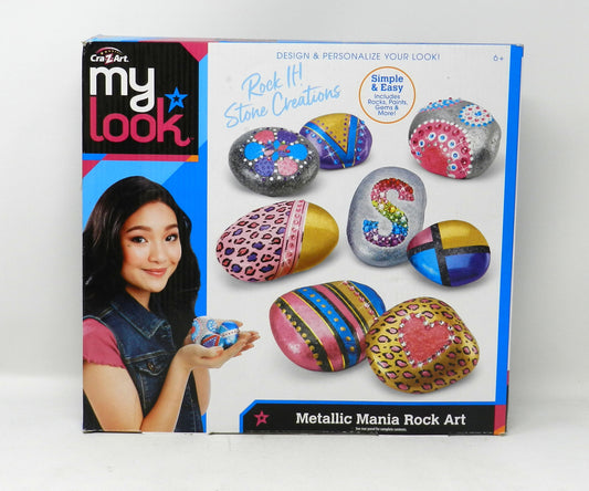 Cra-Z-Art My Look Rock It Stone Creations Metallic Mania Art (7 Rocks)