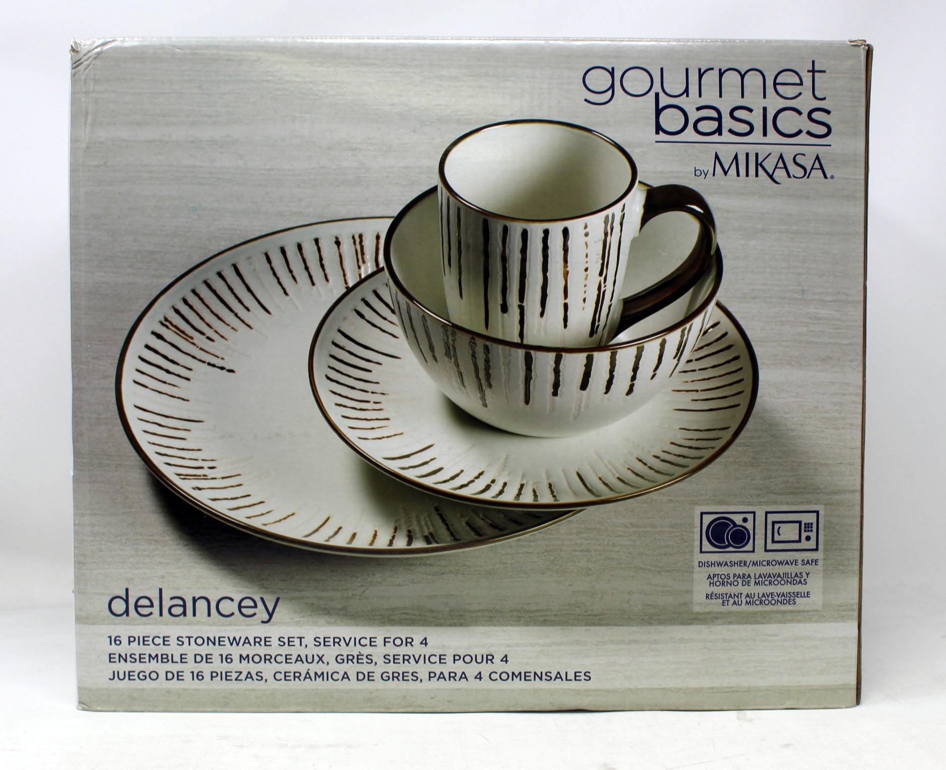 Mikasa Gourmet Basic Delancey 16 Piece Stoneware Set