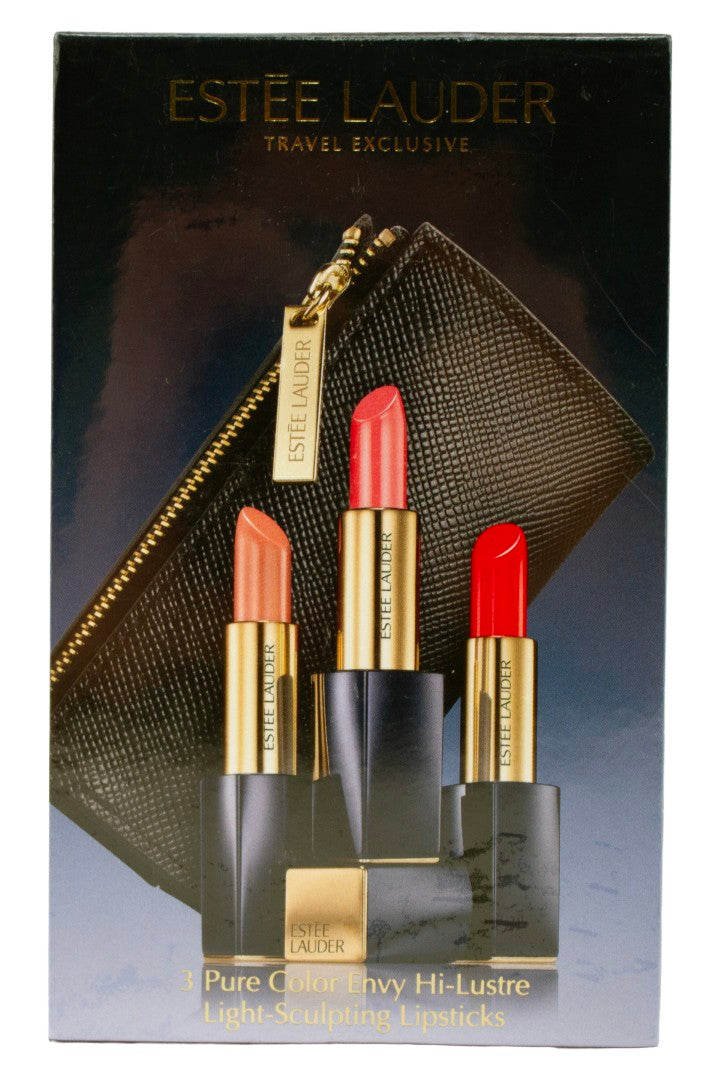 Estee Lauder Exclusive 3 Pure Color Envy Hi-Lustre Light-Sculpting Lipsticks Set