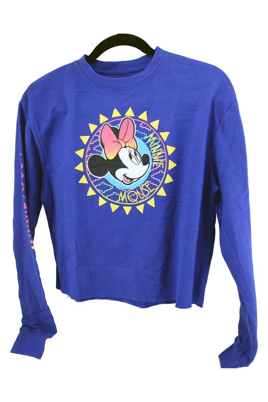 Disney Blue Minnie Mouse Small Crop Top