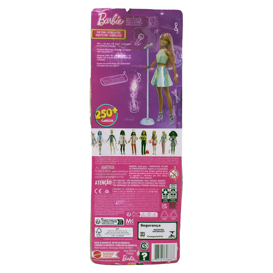 Barbie Pop Star You Can Be Anything Fashion Doll (Open Packaging)