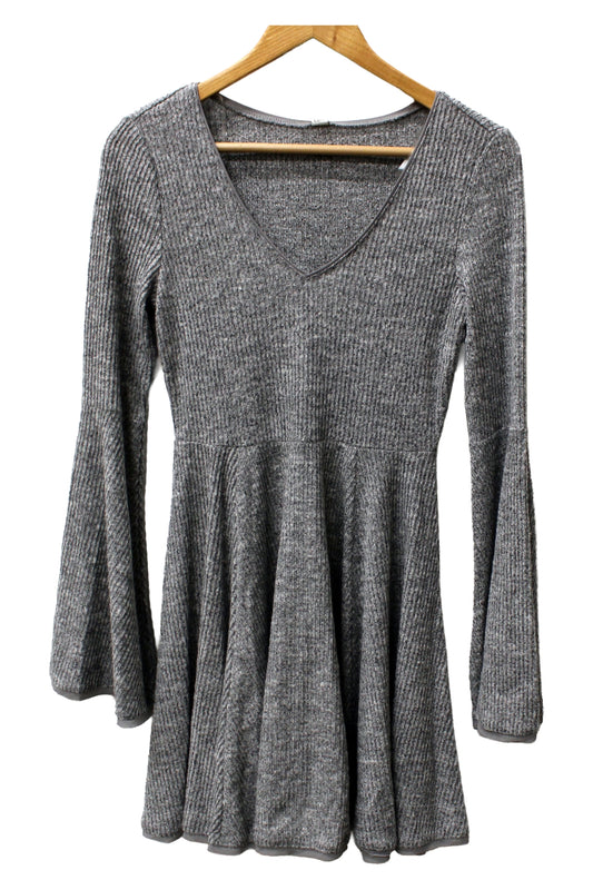 American Rag Junior's Grey Heather Bell-Sleeve Medium