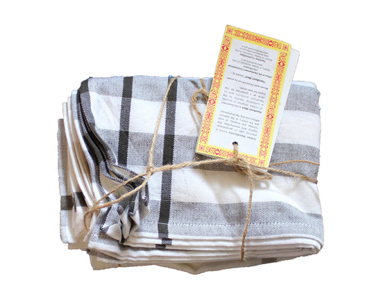 Kara Weaves of Kerala 3 Piece Napkin Set Beige