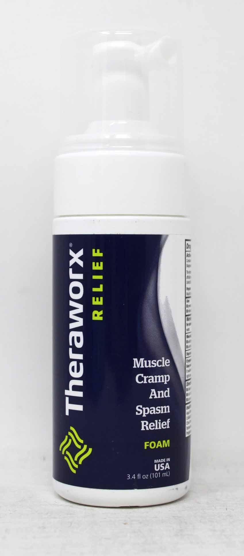 Theraworx Relief Muscle Cramp and Spasm Relief Foam 3.4 Ounces