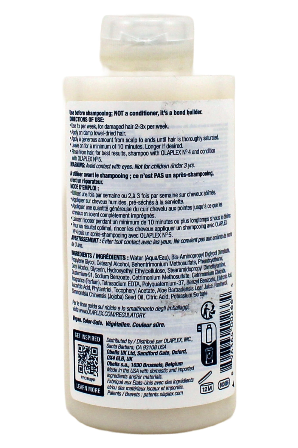 Olaplex No. 3 Hair Perfector Repairing Hair Treatment 8.5 Fl Ounces