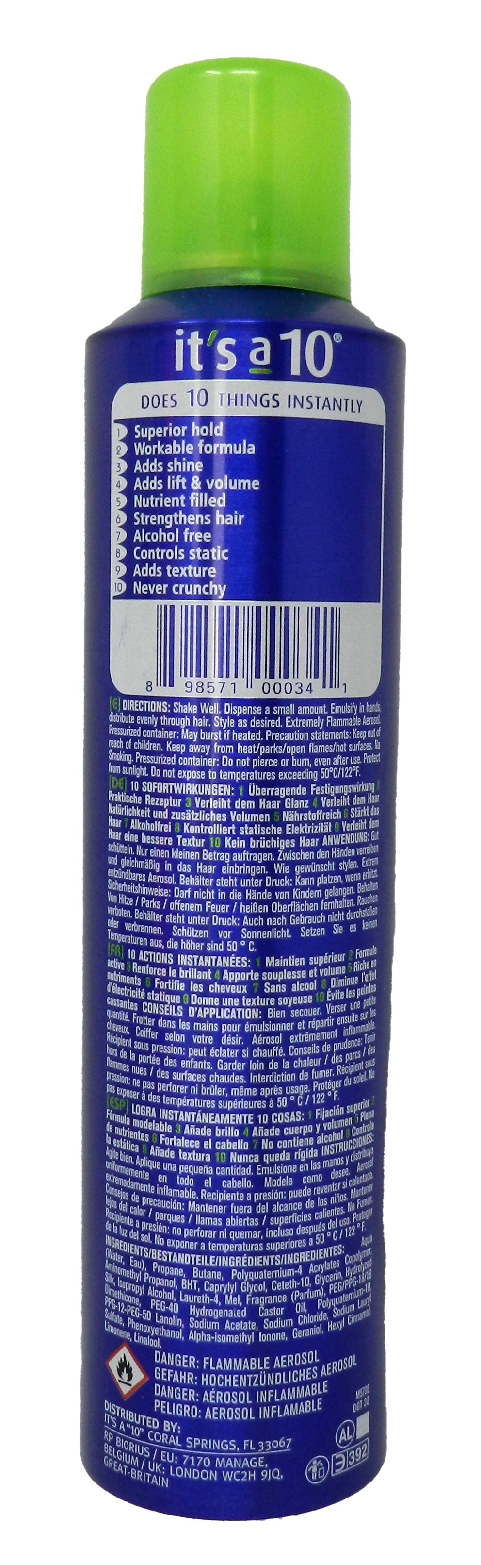 It's a 10, Miracle, Hair Styling Foam, For Volume, Medium Hold, 262 ml