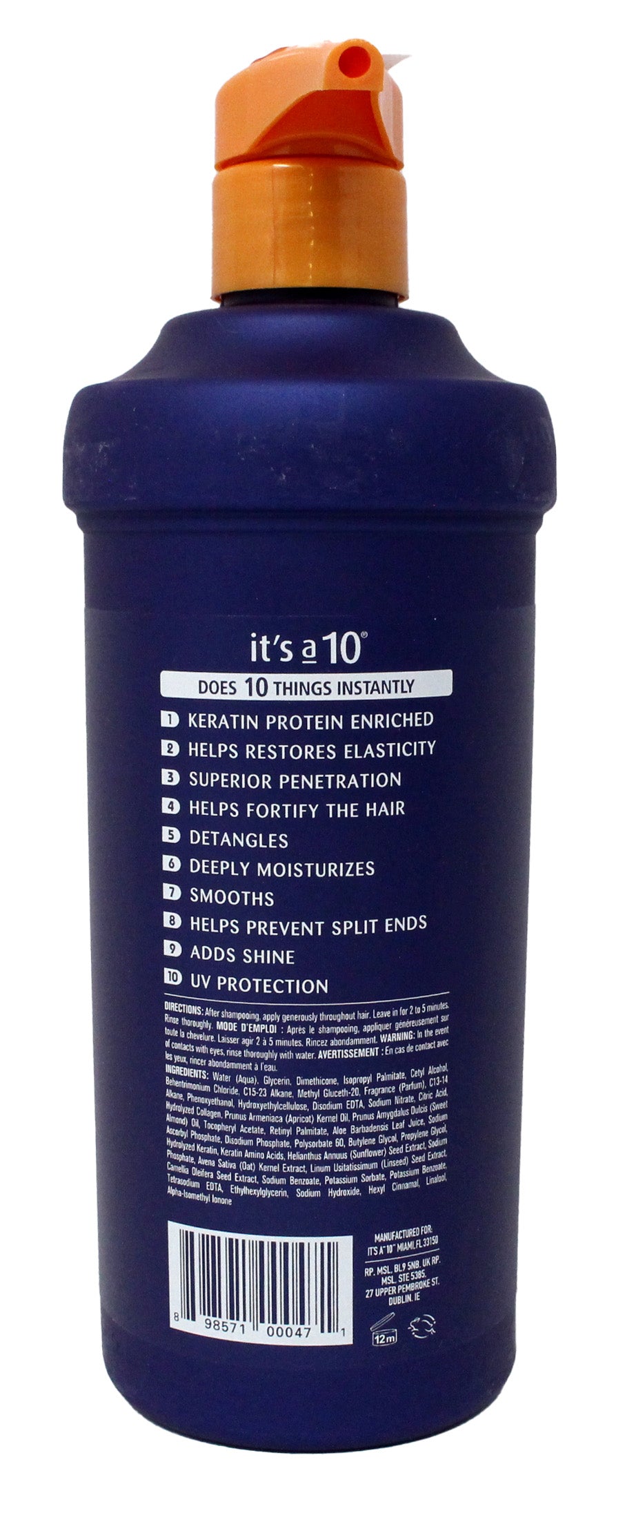 It's A 10 Miracle Deep Conditioner Plus Keratin 17.5 Ounces