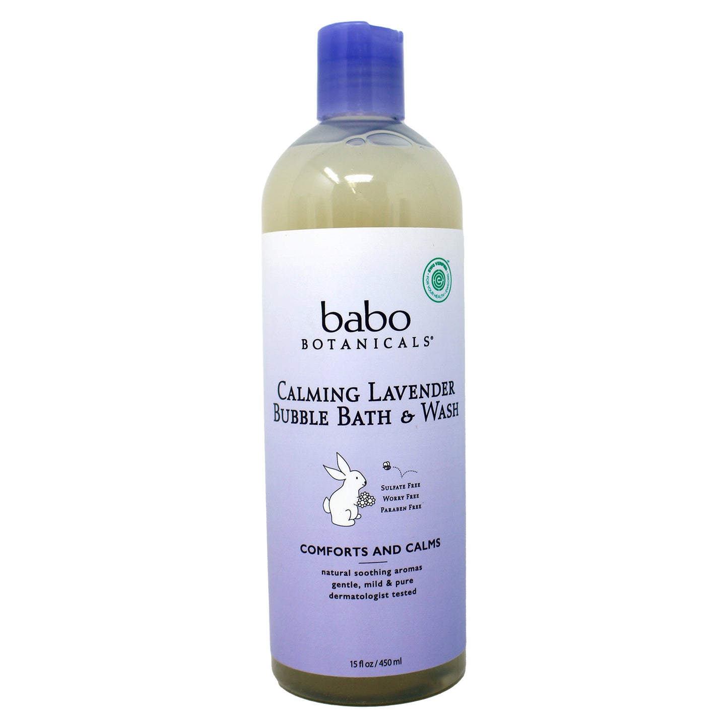 Babo Botanicals Calming Lavender 2-in-1 Bubble Bath & Wash