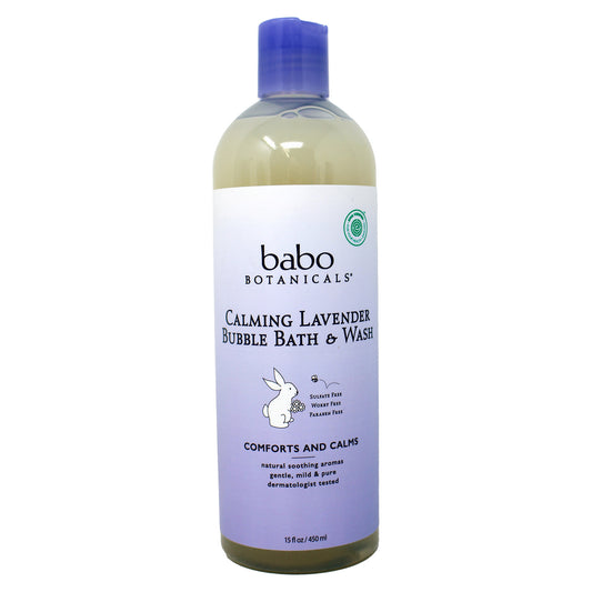 Babo Botanicals Calming Lavender 2-in-1 Bubble Bath & Wash