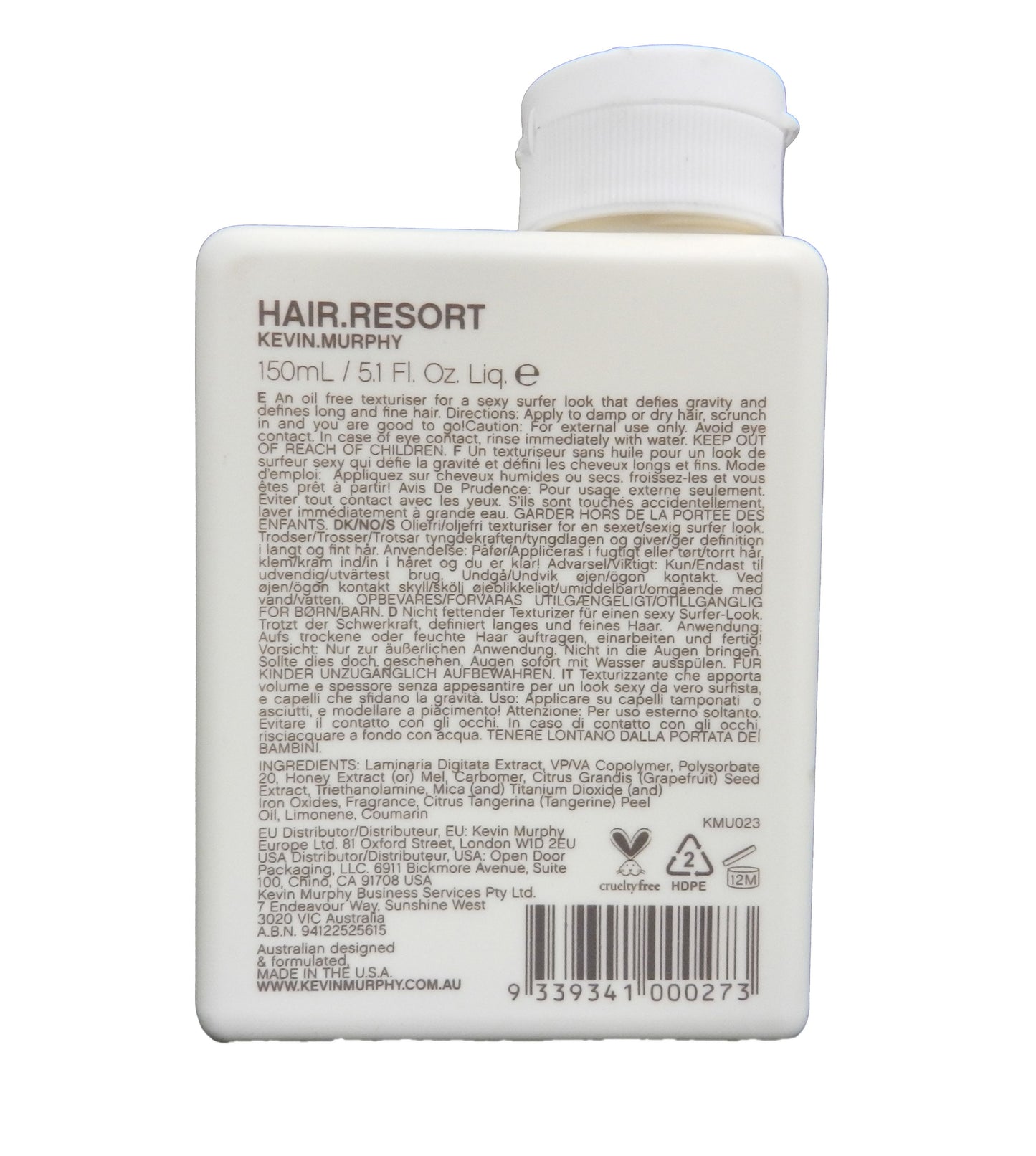 Kevin Murphy Hair Resort 5.1 Ounce