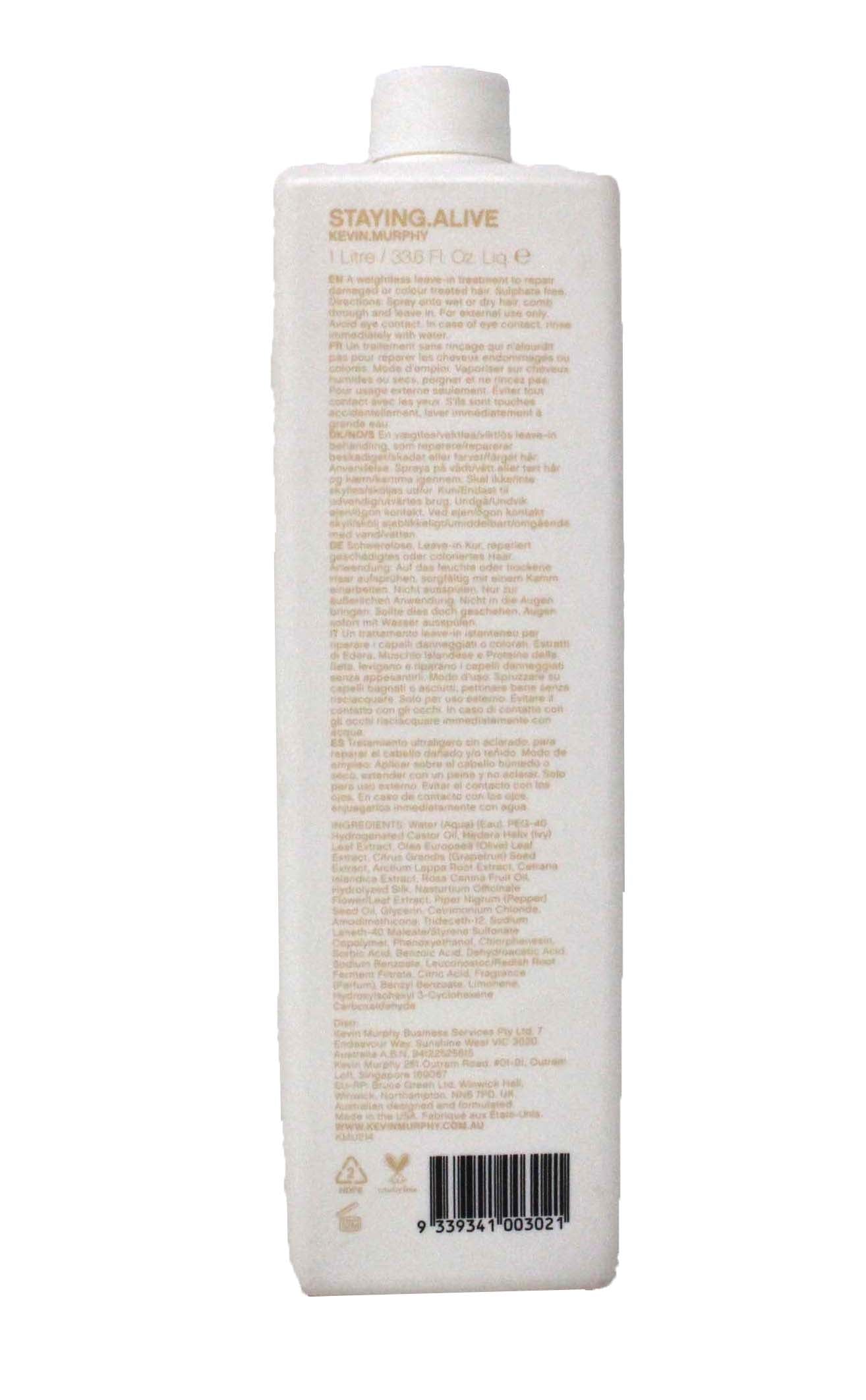 Kevin Murphy Staying Alive Leave-In Conditioner Treatment 33.6 Ounces