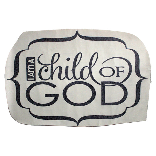 Design With Vinyl US V JER 2793 Child Of God Wall Decal 14" X 28" Inch
