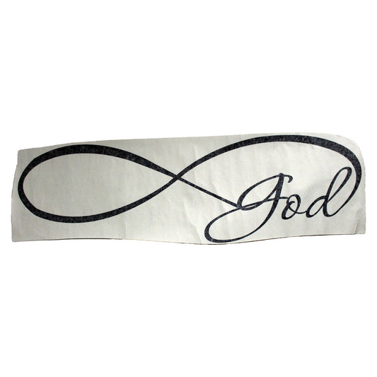 Design With Vinyl US V JER 3495 Infinity God Wall Decal 16" X 40" Inch