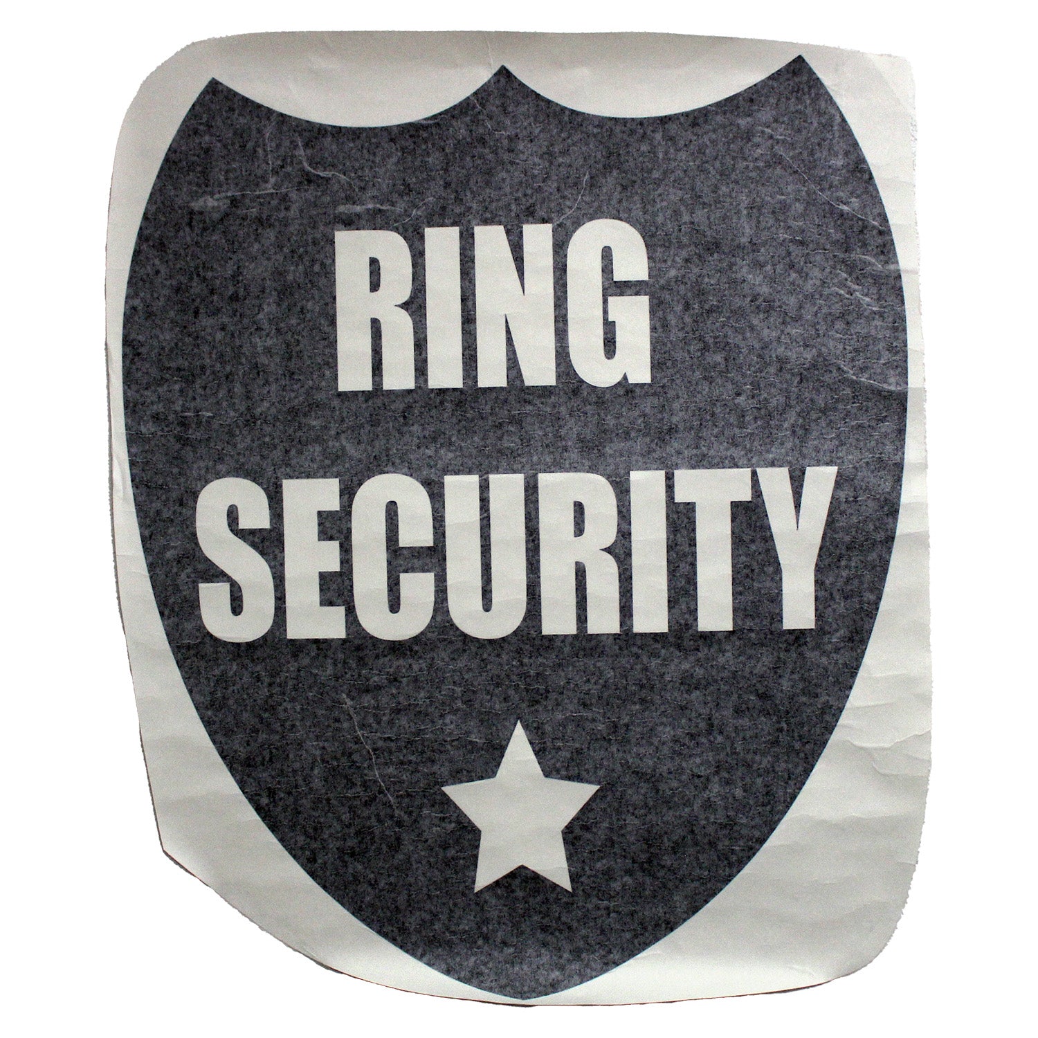 Design With Vinyl US V JER 2540 Ring Security Black Wall Decal 14" X 28" Inch