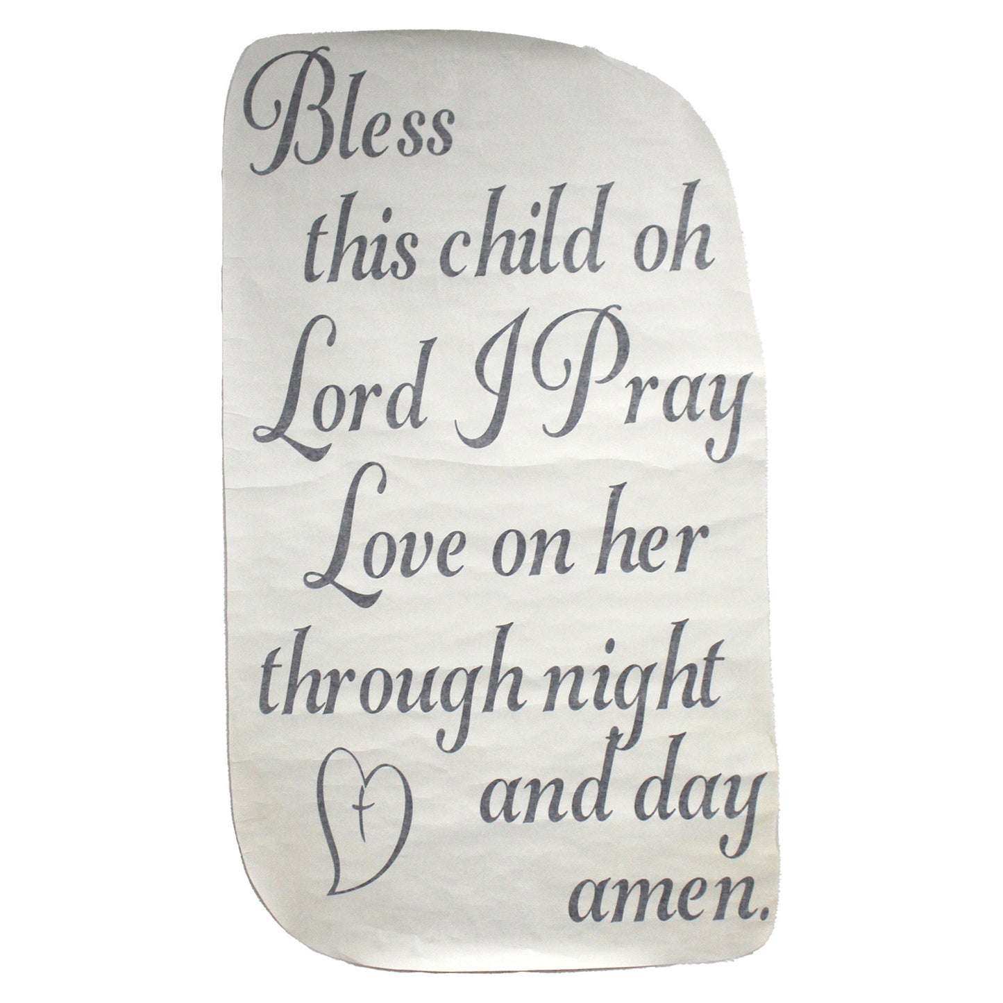Design With Vinyl US V JER 2517 Bless This Child Wall Decal 20" X 40" Inch