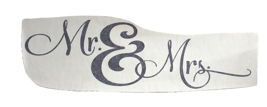 Design With Vinyl US V JER 3189 Mr & Mrs Wall Decal 16" X 40" Inch