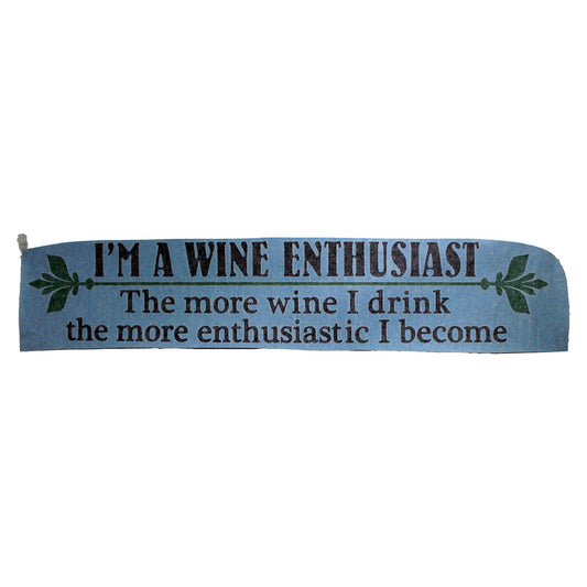 Design With Vinyl US V JER 2375 Wine Enthusiast Wall Decal 16" X 40" Inch