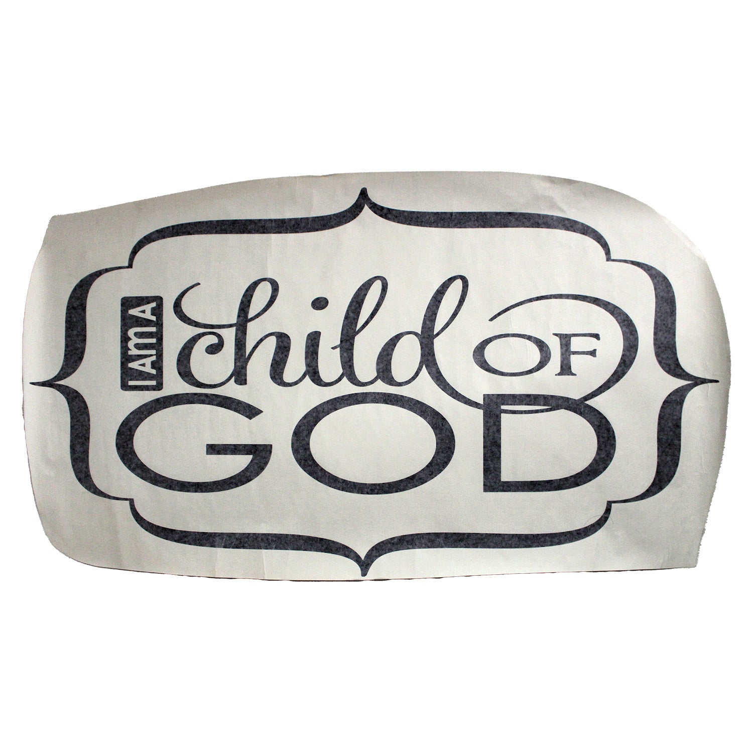 Design With Vinyl US V JER 2793 Child Of God Wall Decal 20" X 40" Inch
