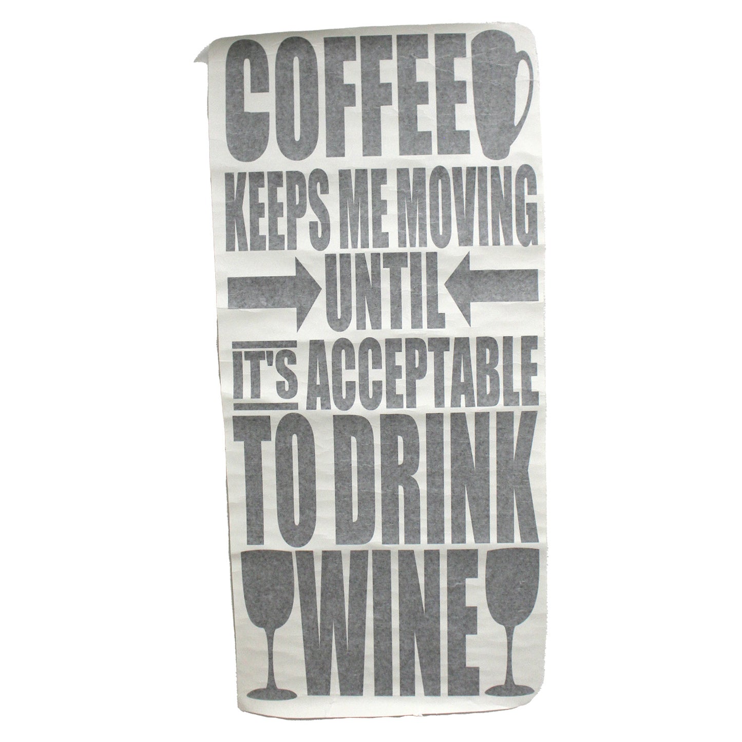 Design With Vinyl DWV 155 Coffee Keeps Me Moving Wall Decal 20" X 40" Inch