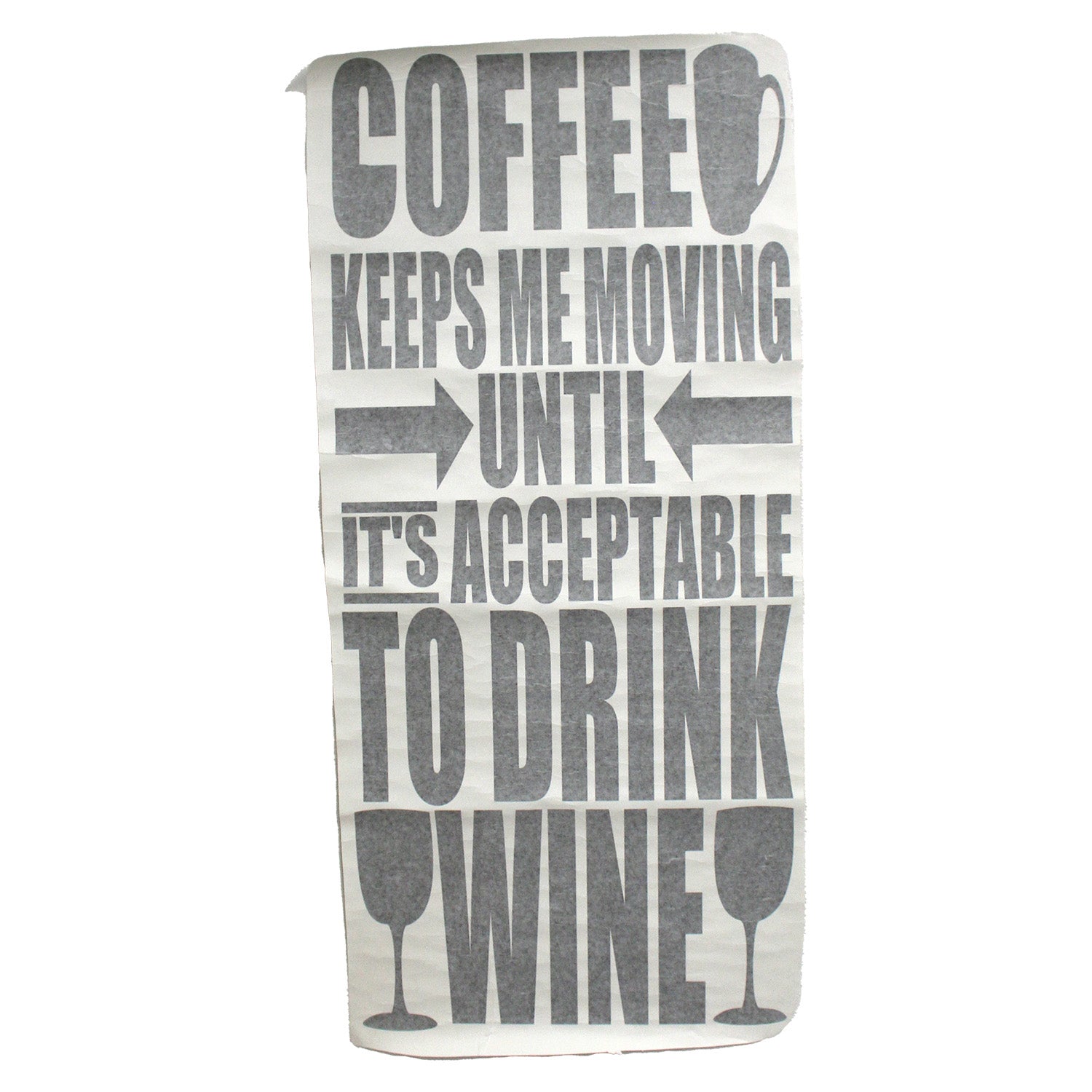Design With Vinyl DWV 155 Coffee Keeps Me Moving Wall Decal 20" X 40" Inch