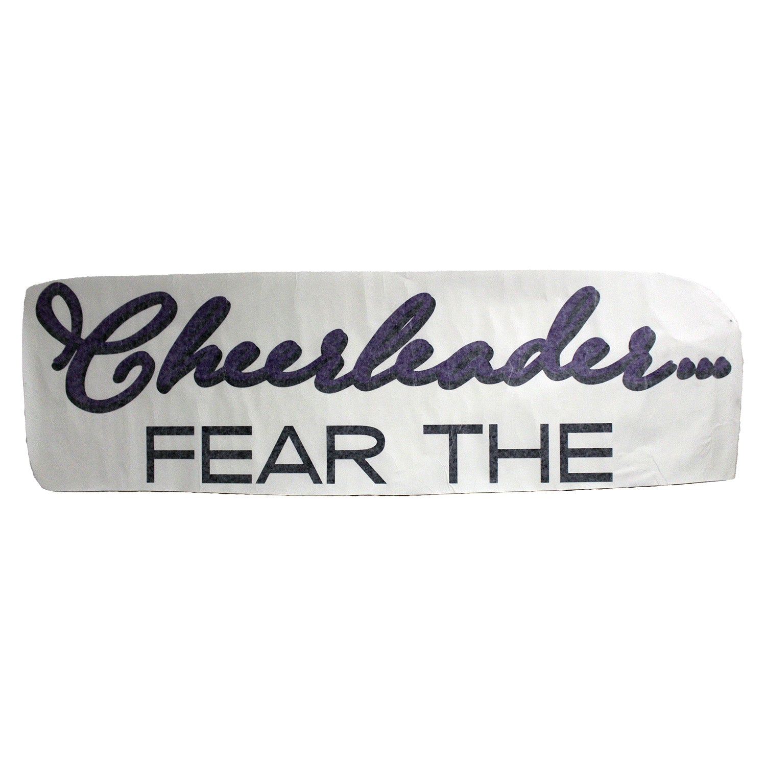 Design With Vinyl 1228 5 US V SOS Fear The Cheerleader Wall Decal 40" X 40" In