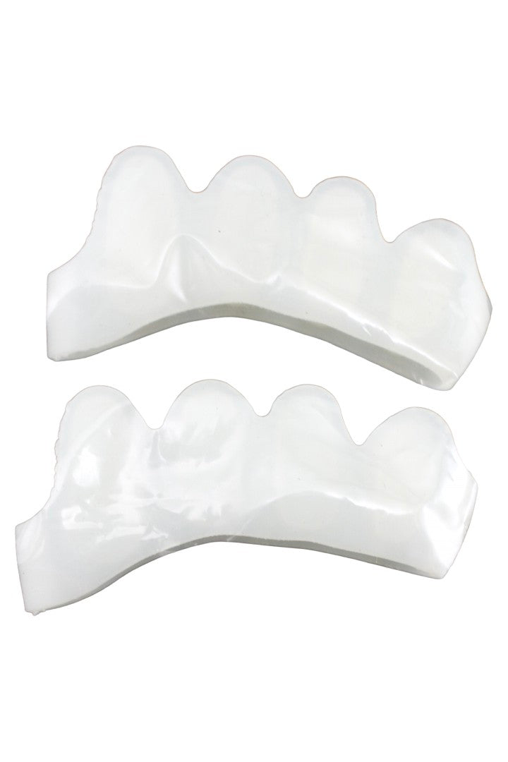Gel Toe Separators for Bunion & Hammertoe Correction (White)
