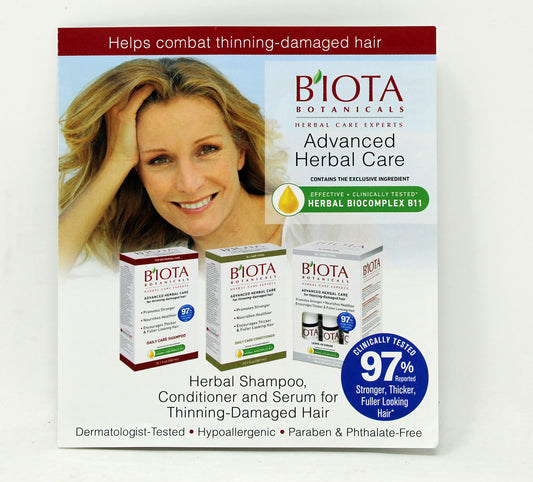 Biota Botanicals Advanced Herbal Care Daily Shampoo & Conditioner Sample 10 Pack