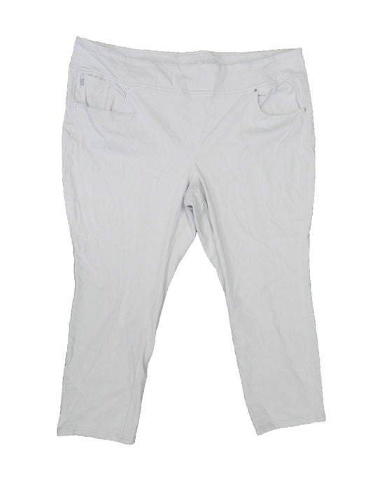 Belle By Kim Gravel Regular Flexible Diagonal Jeans Cream 30W