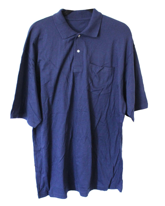 Collared Shirt With Pocket Men's Size XL (Navy)